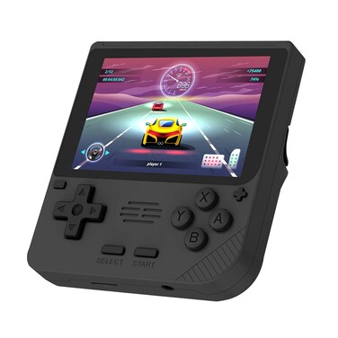 جهاز بورودو جيمينج آركيد الرجعي للألعاب، شاشة IPS 3.5 بوصة، دقة 480×320، معالج رباعي النواة 1.5GHz Cortex A35، ذاكرة RAM 1GB، بطارية 3000 مللي أمبير، فتحة TF 64GB، دعم للعديد من المحاكيات، أسود
