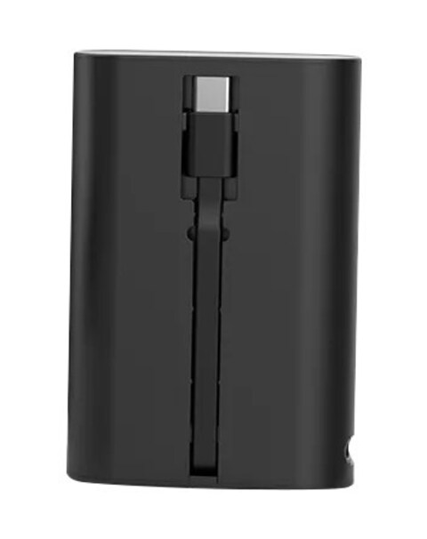باور بانك بورودو المحمول 3 في 1، متوافق مع MagSafe، شحن لاسلكي 15W، سعة 5200mAh، كابل Type-C مدمج، شحن متزامن، تصميم مدمج – أسود
