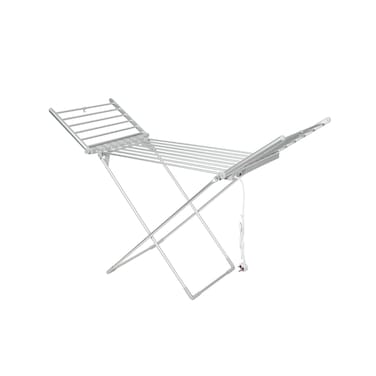 مجفف ملابس داخلي كهربائي من بورودو لايف ستايل، سعة تحميل 15 كجم، قدرة 230 واط، 20 أنبوب تسخين من الألمنيوم، تصميم قابل للطي، سلك طاقة 2 متر مع قابس بريطاني 3 سنون، مفتاح طاقة سريع
