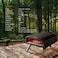 Porodo Lifestyle 12 Inch Pizza Outdoor Oven Stainless Steel Stone Plate Piezo Ignition 4.1KW Heating Power LPG Butane Propane Compatible Enhanced Safety Features 33x30.5cm Cooking Surface - Black
