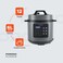 Porodo Lifestyle 1300W Multi-Cuisine Pressure Cooker, 6L Capacity, One-Touch Control, 12 Presets, LED Display, Autopilot Cooking, UK 3-Pin Plug - Black