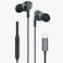 Porodo Soundtec Stereo Earphones, TPE + Metal + ABS Material, Type-C Connection, 1.2m Cable Length, High-Clarity Mic, Crisp Audio - Black