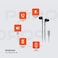 Porodo Soundtec Stereo Earphones, TPE + Metal + ABS Material, Type-C Connection, 1.2m Cable Length, High-Clarity Mic, Crisp Audio - Black