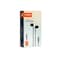 Porodo Soundtec Stereo Earphones, TPE + Metal + ABS Material, Type-C Connection, 1.2m Cable Length, High-Clarity Mic, Crisp Audio - Black