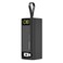 باور بانك بورودو 20000mAh بقوة 130 واط، شحن سريع PD بقوة 100 واط، كابل Type-C قابل للسحب 1 متر، دعم شحن اللابتوب، شاشة رقمية، مخرجات Type-C و USB-A - أسود
