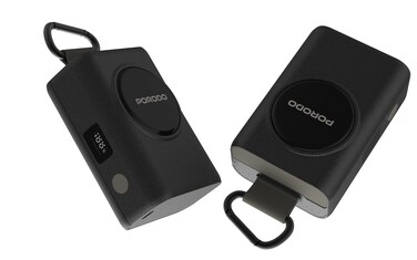 بنك الطاقة Porodo بسعة 10000mAh، شحن سريع بقدرة 45W، كابل Type-C قابل للسحب، شاشة رقمية، حماية مدمجة، كابل مدمج بطول 70 سم، أسود
