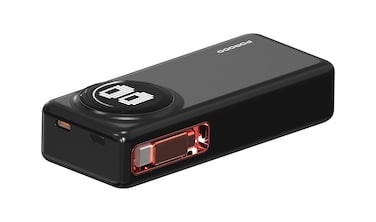 Porodo 10000mAh Animated Display Power Bank, 45W Power Delivery, 68cm Retractable Type-C Cable, Pixel Art Animation Display, Multi-Device Charging, Black
