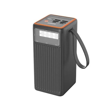 Porodo 60000mAh Power Bank Multi-Device PD Charging, 65W USB-C, QC 18W USB-A, Smart Power Management, Digital Display, Fast Charging, Black