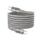 Porodo USB-C to USB-C Magnetic Braided Cable 1.2m Length, 60W Power Delivery Fast Charging, Tangle-Free Design, 15000+ Bends Lifespan, Sync &amp; Data Transfer, Universal Compatibility