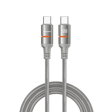 Porodo USB-C to USB-C Braided Cable 3m Length, 60W Power Delivery Fast Charging, Tangle-Free Durable Braided Wire, Safe &amp; Reliable, Data Transfer &amp; Sync, Universal Compatibility