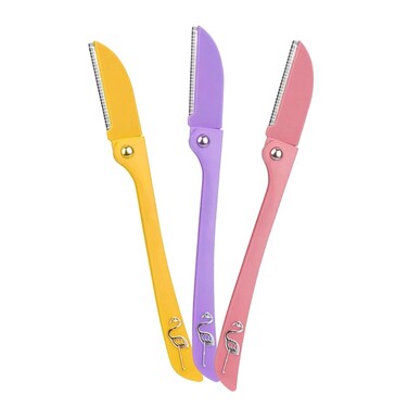 Foldable Eyebrow Shapers, 3PCS Eyebrow Razors for Women,Trimmer Dermaplaning Tool for Safe and Easy Facial Hair Removal Exfoliating Face Facial Hair Removal and Body Shaving