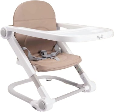 Lovely Baby High Chair LB 115,  Durable Toddler Feeding Seat, Removable Dining Tray, 3-Position Recline Rest, Best Infant Gift for 6-36 M - Brown