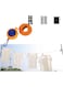 JDLYEVER Travel Clothesline, Outdoor Travel Portable Windproof Non-Slip Clothesline Business Trip Hotel Indoor Retractable Punch-Free Invisible Clothesline, with 20 Clips &amp; Buckles, 10 Meters (orange)