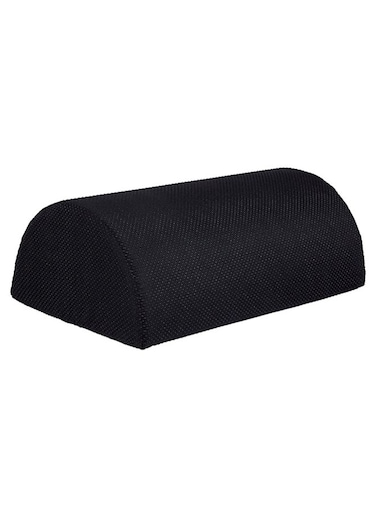Portable Foot Rest Pillow Cotton Blend Black