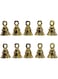 eSplanade Brass Pooja Mandir Decorative Bells   Pack of 10   2" Inches - Golden