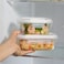 LocknLock Tempered Glass Square 1.2L &ndash; Airtight Food Container with 4-Side Locking Lid, Microwave, Freezer &amp; Dishwasher Safe