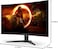 AOC C32G2ZE 32-inch Curved Frameless Gaming Monitor, Full HD 1920x1080, VA, 0.5ms 240Hz, AMD FreeSync Premium, DP/HDMI/VGA, VESA, 3-3-1 Re-Spawn Program, Xbox PS5 Switch,Black/Red