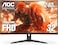 AOC C32G2ZE 32-inch Curved Frameless Gaming Monitor, Full HD 1920x1080, VA, 0.5ms 240Hz, AMD FreeSync Premium, DP/HDMI/VGA, VESA, 3-3-1 Re-Spawn Program, Xbox PS5 Switch,Black/Red