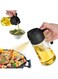 2Pcs Oil Sprayers &amp; Dispensers Food Grade Spray Bottle for Kitchen Cooking, for BBQ Salad Baking Steak Air Fryer Grilling Roasting Black