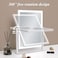 Hollywood Vanity Mirror with Lights, Dimmable LED Makeup Mirror - 3 Light Color Modes, Smart Touch Control, 360&deg; Rotation, Ideal for Bedroom Vanity and Dressing Room