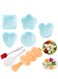 Maker Set - 8-Piece Sushi Rice Ball Mold Kit with Small Rice Paddle and Brush, Classic Triangle Shaped Sushi Mold for DIY Home Cooking. Perfect for Making Delicious Onigiri!