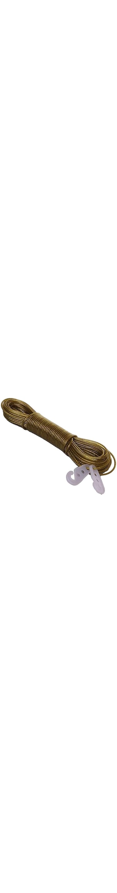 Wofier Plastic Coated Steel Cloth Drying Wire Rope Clothesline- 20 Meter