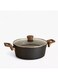 Box Vero Cuoco+ Black Casserole with Lid - 24 cm
