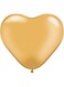 Qualatex Heart Balloon 100 Pieces, 11 Inch Size, Gold