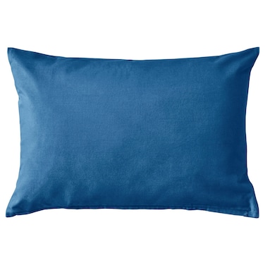 Cotton Velvet Cushion Cover, Blue, 40x58 cm