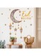 SHAVERUSH Ramadan Decorations Wall Stickers, Wall Art Decals,Eid Mubarak Ramadan Decor Lantern Moon Star Window Clings for Home Living Room Bedroom Decorations Wallpaper Cut-Out Decals
