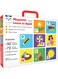 PLAY PANDA Magnetic Learn To Spell : Objects With 32 Picture Magnets, 72 Letter Board And Spelling Guide