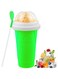 Slushie Maker Cup - DIY Magic Slushy Maker Squeeze Cup, Portable Smoothie Squeeze Cup for Juices, Milk and Ice Cream Make, Double Layer Squeeze Slushy Maker Cup, Birthday Gifts for Family (tea)