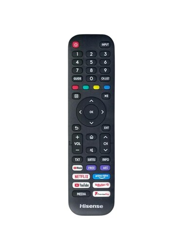 Replacement Remote Control for Hisense VIDAA Smart LED TVs, Models: 43A7300F, 43A7300FTUK, 50A7300F, 50A7300FTUK, 55A7300F, 55A7300FTUK, 65A7300FTUK, 55AE7200F
