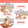 Huanger - Piano Fitness Gym Rack With Playing Toys - Red