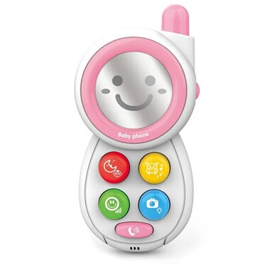 Huanger - Baby Mobile Phone Toy with Lights &amp; Sounds - Pink