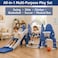 Little Angel Kids Slide And Swing 3-In-1 Activity Playset - Blue