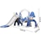 Little Angel Kids Slide And Swing 3-In-1 Activity Playset - Blue