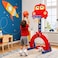 Little Angel Kids Basketball, Football, And Golf Playset-Red