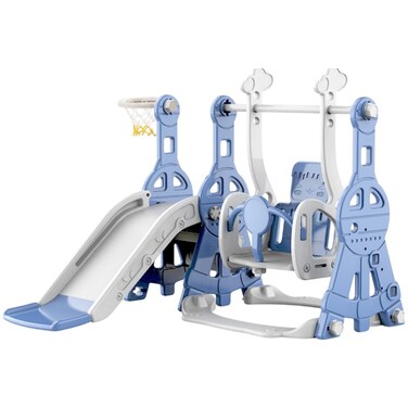 Little Angel Kids Toys Slide &amp; Swing - Blue 3y