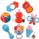 Huanger - Baby Rattles &amp; Teether Sensory Set 8pcs - Multicolor