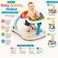 Huanger - Baby Walker with Seat &amp; Activity Tray Musical Toy - Multicolor