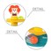 Huanger - Baby Ball Drop Tower Lion Ramp Toy - Multicolor