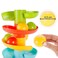 Huanger - Baby Ball Drop Tower Elephant Ramp Toy - Multicolor