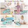 Huanger - Baby Musical Activity Bus W/ Shape &amp; Xylophone-Pink