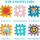 Huanger - Baby Activity Cube Multi-Functional Learning Toy - Multicolor