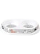 Camon Melamine Double Bowl for Dog, 2 x 500 ml Capacity, White