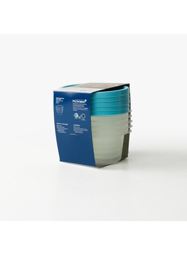 MICROWAVE ROUND CHEF BOX PACK 5 PCS SET 300ML
