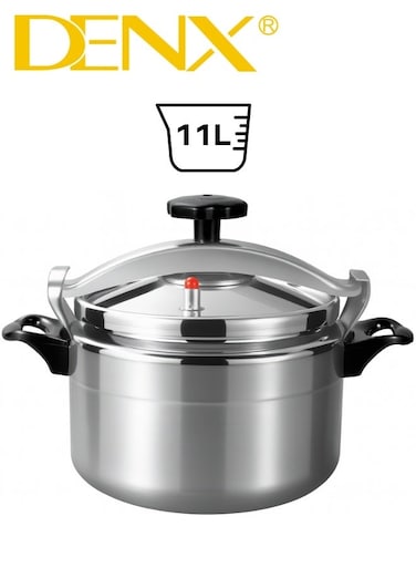 Denx 11L Aluminium Pressure Cooker with 28cm Diameter for Family Cooking