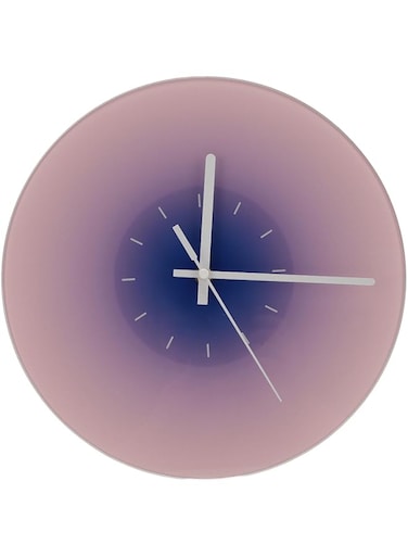 Wisoqu 12inch Sunset Wall Clock, Modern Decorative Wall Clocks Battery Operated Silent Clocks Non Ticking Clocks Home Decor, Large Round Minimalist Clocks for Living Room Classroom