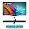 55 Inch QNED86 4K Smart TV with HDR10 Pro, 120Hz, &amp;alpha;8 AI Super Upscaling 4K, &amp;alpha;8 AI Processor, webOS 24, and 2.0 Channel 600W Soundbar, Bluetooth, USB, FM Radio, 55QNED86T6A+TH-N322B
